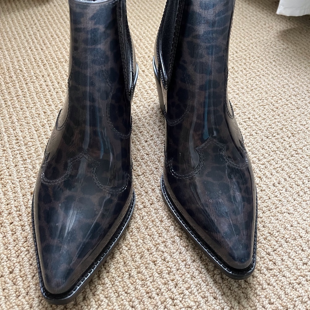 Sam Edelman Winona Leopard Print Rain Bootie